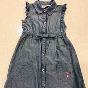 Girls ROXY jean Dress SZ 6! EUC